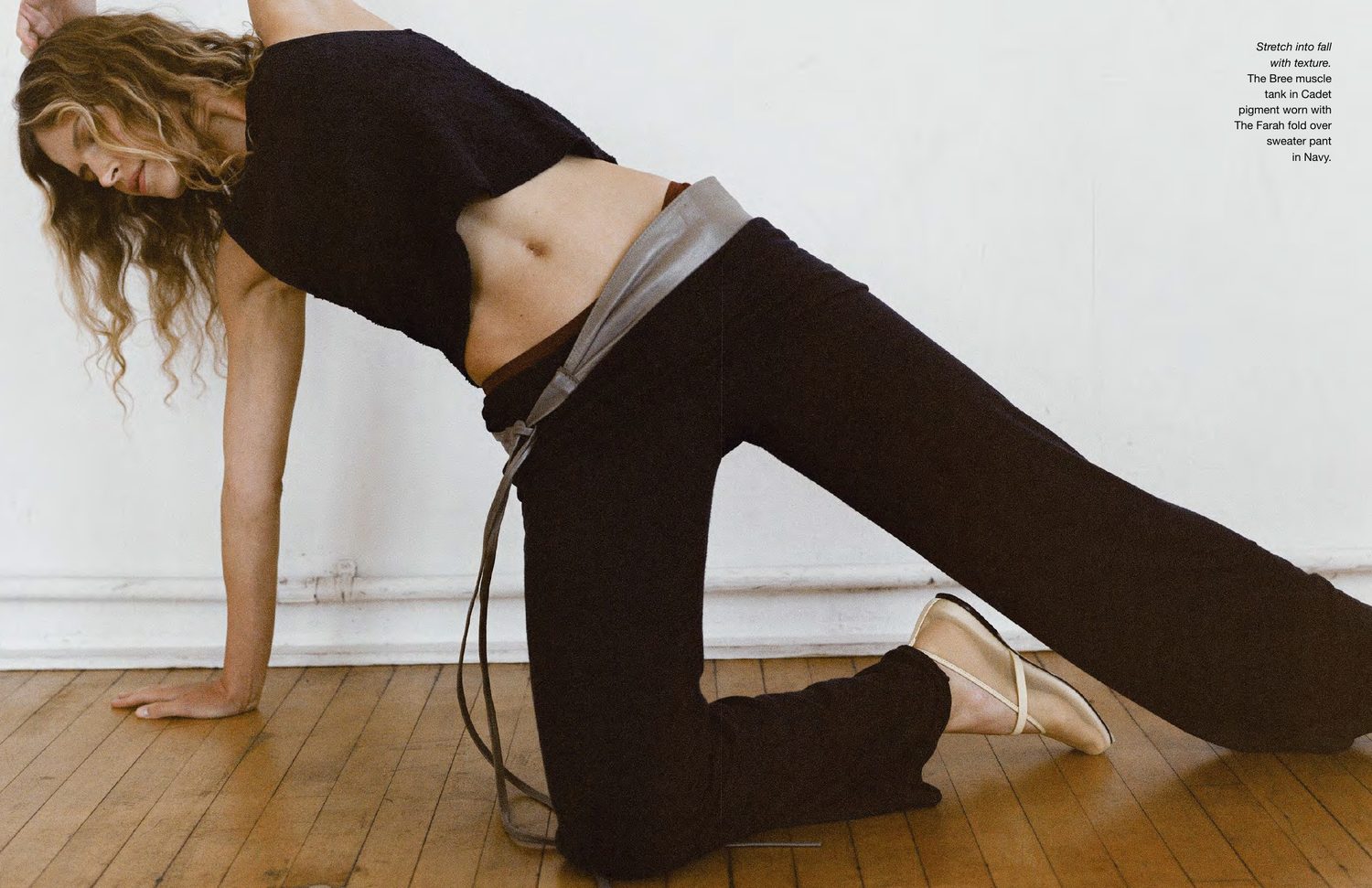 Asher Fall/Winter ’26 washed knit set, studio floor