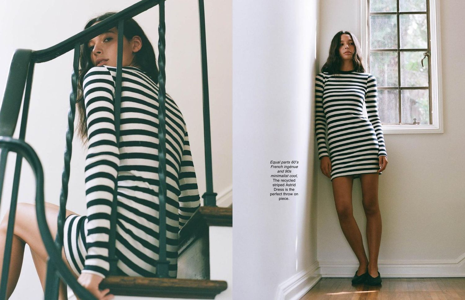 Asher Spring ’26 recycled striped Astrid dress