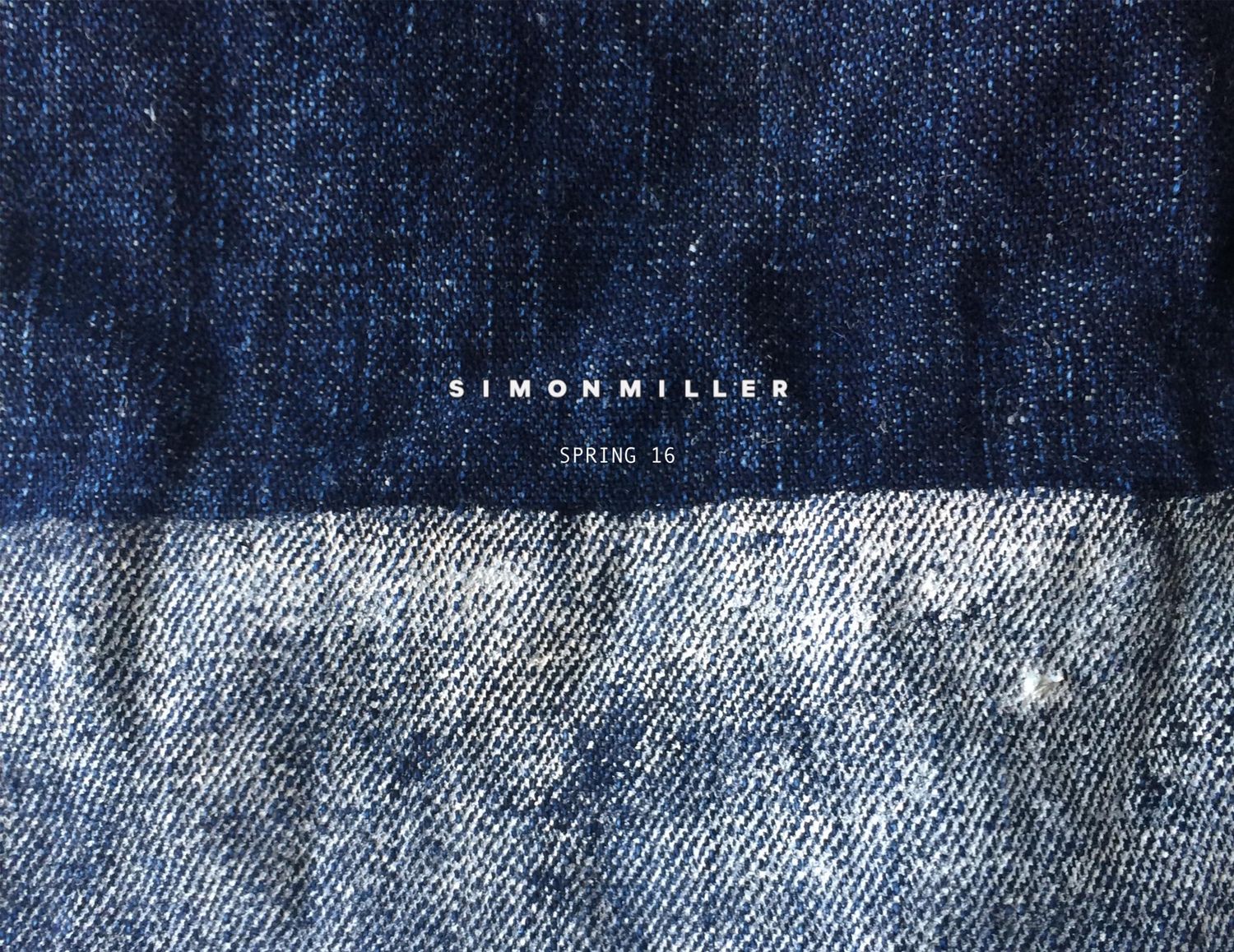 Simon Miller Spring 16 indigo denim cover