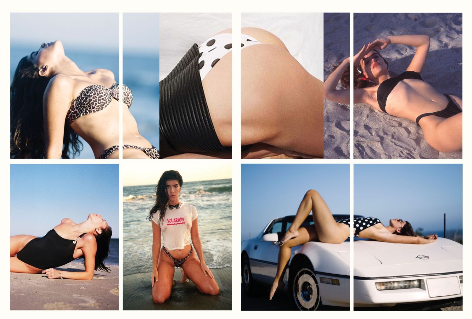 Solarium contact-sheet mosaic, Lighters series